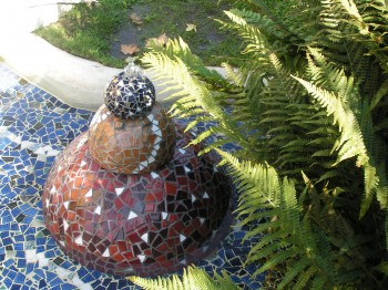 Havebassin i mosaik